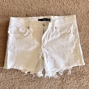 Joe's Jeans Women's The Ozzie Raw Cut Off Jean Shorts Sz 27 White